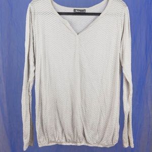 Silver long sleeve Flame top